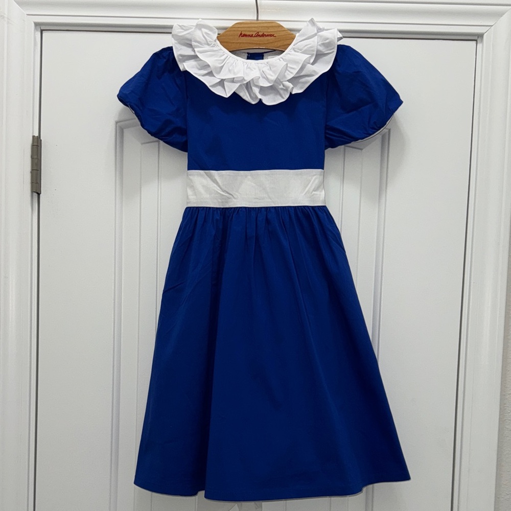 Blue and White Kids Dress